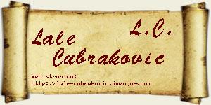 Lale Čubraković vizit kartica
